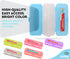 Enday Pencil Box Blue, Plastic Double Deck Pencil Case with 7 Compartments for Home and Office