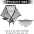 hongliang 4 Net,35x35x57 Inches Pcs Black Triangle Hair Hair Net for Rollers & Sleeping,Womens Mesh Hairnet for Salon