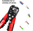 KAIWEETS Self Adjusting Wire Stripper - 3 in 1 Heavy Duty Tool for 10-24 AWG Wire Cutting