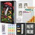 Money Saving Binder with 100 Cash Envelopes, Budget Binder & 3 Planner Trackers, Red Mushroom PU Leather