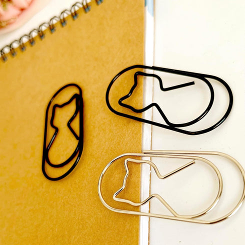Large Silver Paper Clips, 50 Pcs Jumbo 2 Inch Cute Decorative Fat Cat Paperclips, 50mm Wide Non Skid Steel Wire