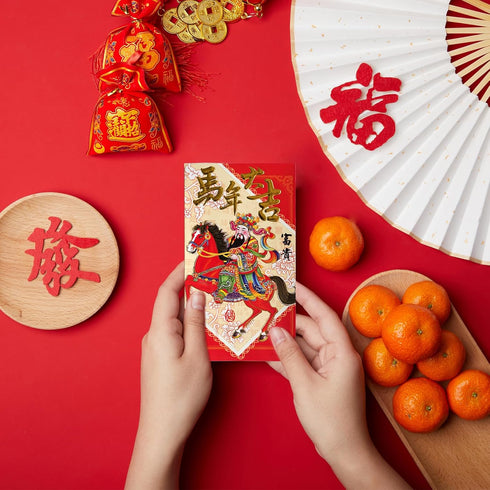 Elevizzle 36 2026 Packets Chinese New Year Red Envelopes, Pieces Year of the Horse Traditional Hong Bao Lucky Money