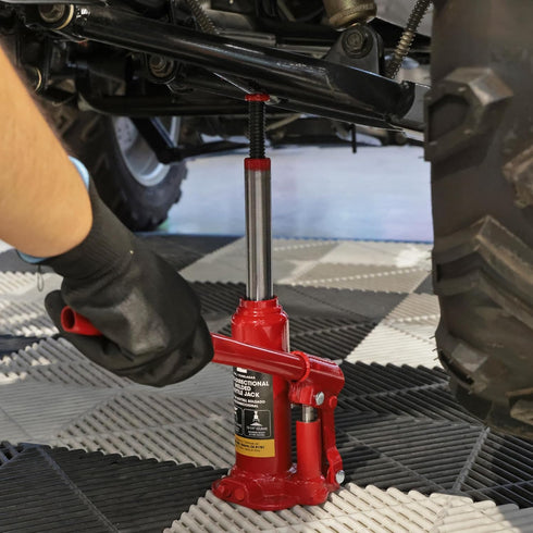 BIG RED T90203C Torin Welded Car Bottle Jack with Vertical and Horizontal Usage - Capacity 2 Ton (4,000 LBs), Red