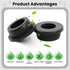 Sunkoo 20PCS Grommets 11/16"(17mm) 5/16"(8mm) Grommets Rubber Drill Hole, ID Durable Black Silicone Top Hat