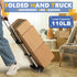 Gorpuire 2 Small Folding Hand Truck Dolly with Wheels, Foldable Luggage Cart, Lightweight Aluminum Collapsible Trolly
