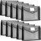 Epakh 10 Pcs Plastic File Folders Envelope, A4 Size Expanding Wallet Organizer with Snap Closure, Waterproof