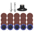 HARFINGTON 23pcs Quick Change Discs Set 2" Roll Lock Sanding Discs with