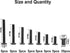 binifiMux M6 35-Set Countsunk M6x15mm/ 20mm/ 25mm/ 30mm/ 35mm/ 40mm/ 50mm Black Hex Drive Socket Cap Bolts Kit, Allen