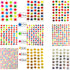 Kenkio 8270 Count Colorful Star Stickers Self-Adhesive Labels, Stars Stickers