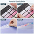 JARLINK 7 Pockets Expanding File Folder, A4 Size Accordion File Folders with 12 Labels, Cute Paper Organizer for Home