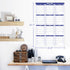 Yearly Wall Calendar 2025-2026 - JUL 2025 - JUN 2026, 12 Month Calendar with Bonus Pocket, X-Large Vertical (34.3" x