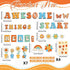gisgfim Classroom Bulletin Board Decoration Set with Welcome Banner and Groovy Hippie Decor for Schools