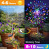 2 Pack 8 120 btfarm Solar Garden Lights Outdoor Modes, LED Firework Lights Solar Powered, Waterproof Twinkle Fairy