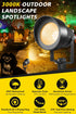 3000K 2 Pack T-SUN Dusk to Dawn Outdoor Lighting, Flag Spot Lights with Photocell Auto On/Off, Waterproof Warm White