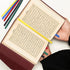 NYTGAH 2PCS 5Colors,Bible Bible Ribbons Bookmarks,Artificial Leather Bookmark with Ribbons in Page Markers for Reading