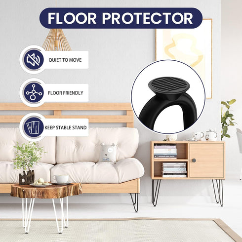 16" 4PCS SMARTSTANDARD Hairpin Furniture Legs, Metal Home DIY Projects for Nightstand, Coffee Table, Desk, etc