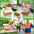 Convivium 4 Pack Pack Frozen 8''x5''x6'' Insulated Shipping Boxes with Foil Liner Bags, Reusable Thermal Cooler Mailing
