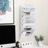 EasyPAG Office 8 Pocket Wall File Folder Holder, Hanging Organizer for Magazine Document Paper Rack, White.