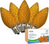 Brite Star LED C7 Replacement Bulbs, Orange 25-Pack, Energy Efficient for Christmas & Outdoor Lighting, E-12 LED Bulb