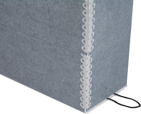 Lineco Archival Document Storage Box with 12 Letter Sized File Folders, Organizer for Prints, Photos, Document Case