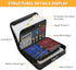 JUNDUN Accordion File Organizer with Lock, 13 Pockets, Fireproof Document Organizer with Handle & Zipper for Letter A4