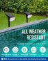 4 Pack IP65, 63 3 AUDERWIN Solar Spot Lights Outdoor Waterproof LED Lighting Modes Spotlights for Yard Garden House