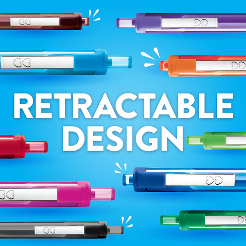 Paper Mate InkJoy 300RT Retractable Ballpoint Pens, Medium Point, Blue, Box of 12