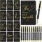Spakon 12 Sets Christian Gifts, Leather Bible Study Notebook, Verse Ballpoint Pen, Prayer Journal for Men Women