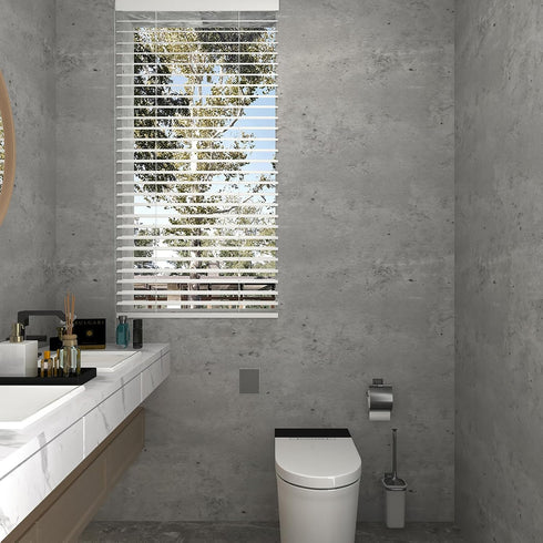 12x118 inch Light Grey Concrete Wallpaper, Peel and Stick Cement Contact Paper for Modern Industrial Style Decorative