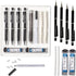 MozArt Mechanical Pencil Set 0.7mm with Case, Includes 2 x 30 HB Lead Refills, Eraser Pen for Sketching and Drafting