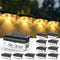 Herzila Solar Step Lights Outdoor, 12 Pack Solar Fence Lights, LED Waterproof