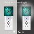 Oeaskly Gift,0.5W Dragonfly Night Light,Fantasy Green Dragonfly Plug-in Night Lights with Dusk-to-Dawn Sensor
