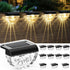 Melunar 12 Pack Solar Deck Lights Outdoor, Solar Step Lights Waterproof for