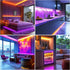 5V Dimmable 320LEDs/m (3.28FT/1M) Short LED Strip Lights Purple USB Not Flexible COB LED Rope Lights Purple Super
