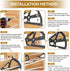Jwthee 2 Shoe Cabinet Hinges, Layers Shoes Drawer Cabinet Hinges Flip Frames Turning Rack Replacement Cabinet Flip