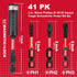 Anti-slip Hex Impact Magnetic Screwdriver Bits Set, 40 Pack 1/4 Inch Hex Shank Phillips Cross Bits with Impact Bit