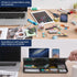 TSJ OFFICE Desktop Whiteboard Dry-Erase Board, Computer Keyboard Stand with Drawer, Desk Organizers