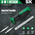 SK 6-in-1 Screwdriver, All in One Multi-bit, Magnetic, S2 Steel, SureGrip Handle