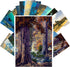 PIXILUV Vintage Postcards (24 pcs 4"x6"), Fantastic Landscapes Notecards with Saturated Hues Retro Greeting Card