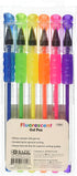 6 BAZIC Scented Fluorescent Color Gel Pen with Cushion Grip