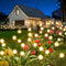 BIMOIA Solar Lights Outdoor Waterproof: 4 Pack 32 LED Swaying Firefly Solar Powered