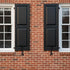 7-Inch (2-pcs, Black Leaf Shaped Shutter Tieback, Decorative Shutter Holder with Installation Hardware, Exterior
