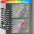 HuiSikoo 1mm (10 Liquid Chalk Markers for Acrylic Calendar Planning Board - Fine Tip Wet Erase Markers for Dry Erase