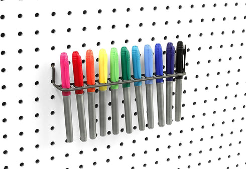 Spectrum Diversified Industrial Gray Pegboard Tool Holder - 1.75" L x 9.25" W