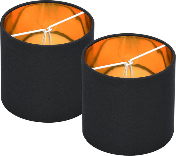 LAMPWELL TIMO Clip-on Small Lamp Shades for Table Chandelier Wall Lamp,Set of