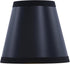 Aspen Creative 51054-2, 3" 5" 4.5" Set 2 Hardback Empire Transitional Clip-On Chandelier Shade, Black w/gold inside
