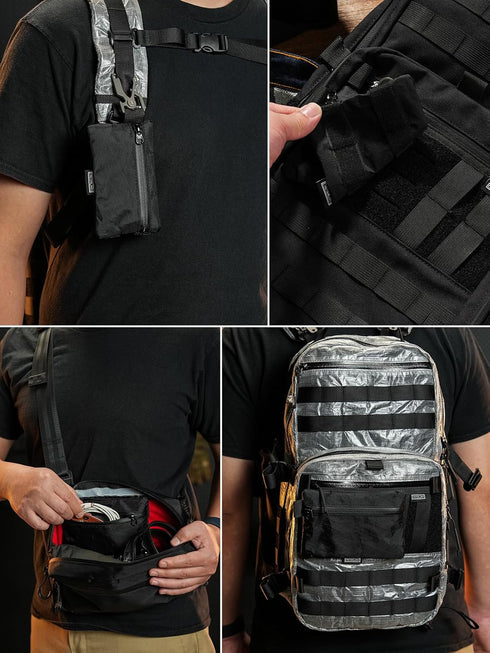 A5 Set, TACTICAL GEEK Storage EDC Storage Pouch Molle EDC Gadget Pouch, Multi-Functional Utility Small Tool Pocket