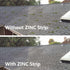 Zinc Strips for Roof and Garden, 2.5" Width x 55 Feet, Prevents Roofing Stains