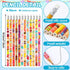 JUNEBRUSHS 72pcs Silicone Wristbands Happy Birthday Rubber Bracelets Pencils Set Bulk Party Favors for Kids Teachers