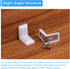 12 90 28x17.5x28mm uxcell Pcs Degree Plastic Corner Braces, Shelf Right Angle Brackets with Screws for Cabinets